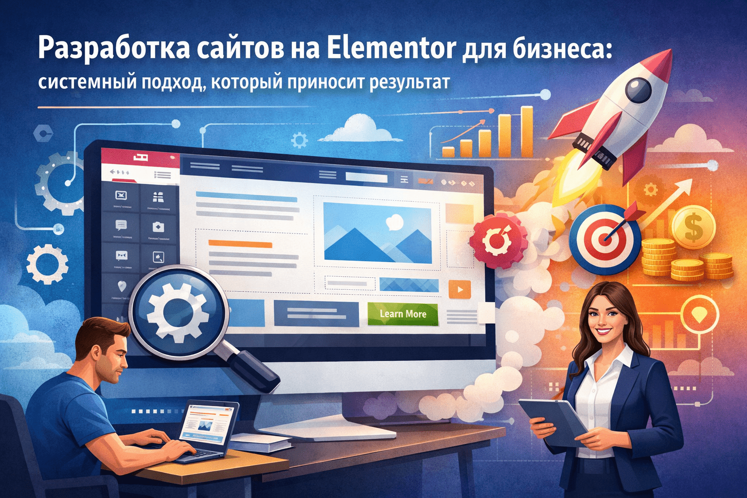 Разработка сайтов на Elementor для бизнеса: системный подход, который приносит результат